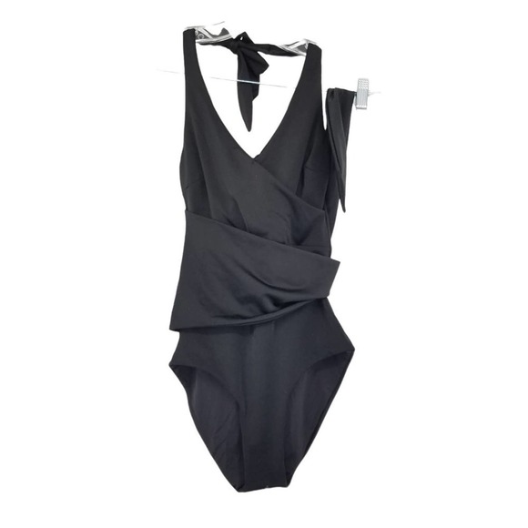 Onia Elena Halter One-Piece Swimsuit in Black Size X-Small NEW WITH TAGS - Picture 3 of 7